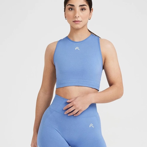 Oner Active Blue Classic Seamless 2.0 Crop Top - Picture 1 of 5